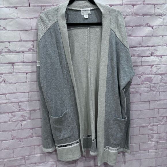Caslon Sweaters - Caslon women grey cardigan size large